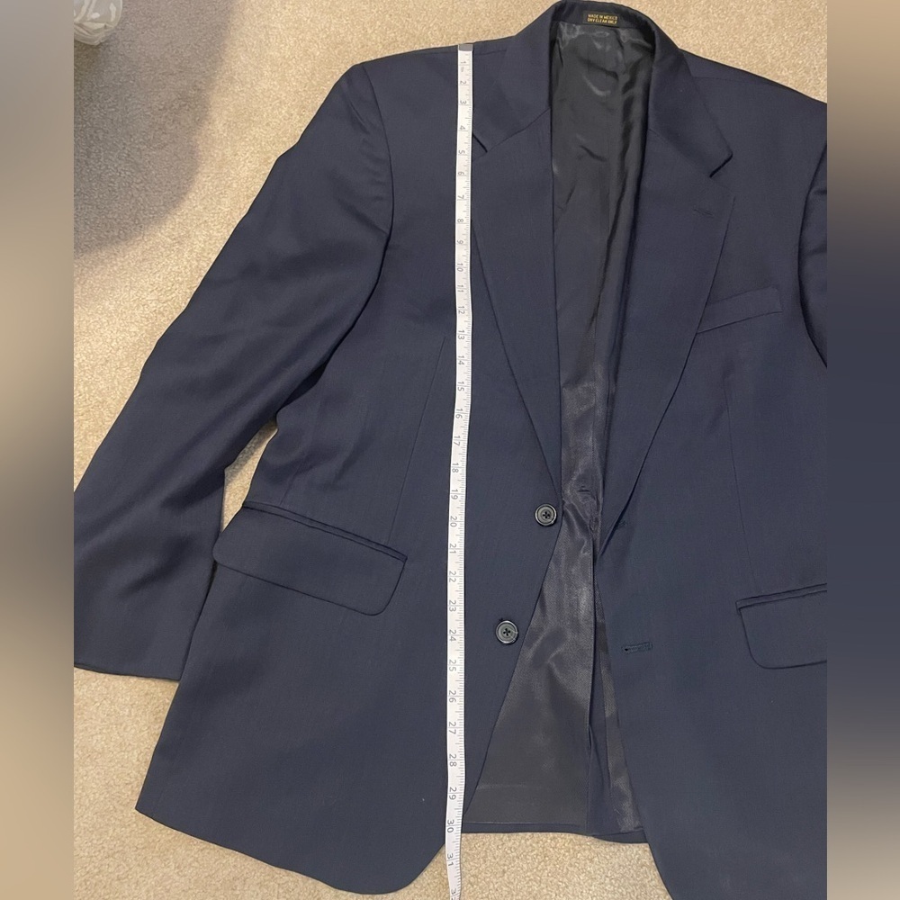 Oscar de la Renta 100% wool men’s suit jacket size 43L - Picture 8 of 9